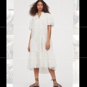 H&M Embroidered Cotton Dress